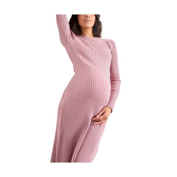 Hatch Dresses & Skirts - Hatch 'The Eliana' Pink Viscose Rib Sweater Dress Size 0